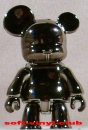 Toy2r 10th Anniversary - special edition program 03  2" Qee Metallic Black Qee keychain Bear # 551 Bear