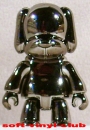 Toy2r 10th Anniversary -special edition program 03, 2" Qee Metallic black Dog