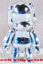 Toy2r 10th Anniversary - special edition program 01, 2" Qee Metallic Silver Qee Dog, keychain, Qee # 503
