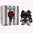 KIDROBOT  BACK IN BLACK SKULLHEAD DUNNY  8-INCH BY HUCK GEE