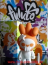 fuluto Mini Series from KUSOvinyl and Tobyhk, 4inch blink fuluto white/orange, Rabbit Skull Figures