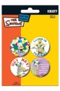The Simpsons - Krusty  BADGE PACK (4 x 3.8cm)
