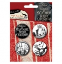 Nightmare before Christmas, NBX, Badge Pack, 4 x 38mm, Pack 2