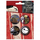 Nightmare before Christmas, NBX, Badge Pack, 4 x 38mm