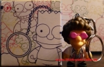 KIDROBOT X SIMPSONS KEYCHAINS Disco Stu 1.5-INCH open Blindbox