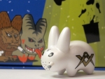 Kidrobot LORE of the LABBIT Mini Series White Free Mason- Smorkin Labbit Mini Series 6