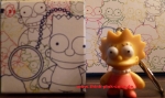 KIDROBOT X SIMPSONS KEYCHAINS Lisa 1.5-INCH open Blindbox