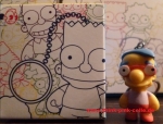 KIDROBOT X SIMPSONS KEYCHAINS Milhouse 1.5-INCH open Blindbox