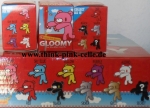 Gloomy The naughty grizzley Zipper Pulls Mascot Mori chaks and play imaginative