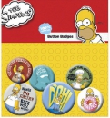 Simpsons Ansteck-Buttons 6er-Pack Homer