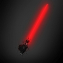 3D LED Light Star Wars Star Wars Darth Vader light saber (with crack sticker)