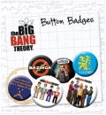 Big Bang Theory Ansteck-Buttons 6er-Pack Icons