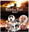Attack on Titan Ansteck-Badges 6er-Pack Mix 2